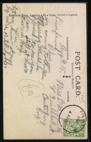 AK At The Skating Rink, Rollschuhfahrer rutscht aus