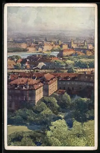 Künstler-AK Jaroslav Setelik: Ze starych zameckych schodu