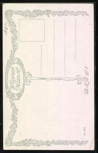 Künstler-AK Josef Straka: Das Modell