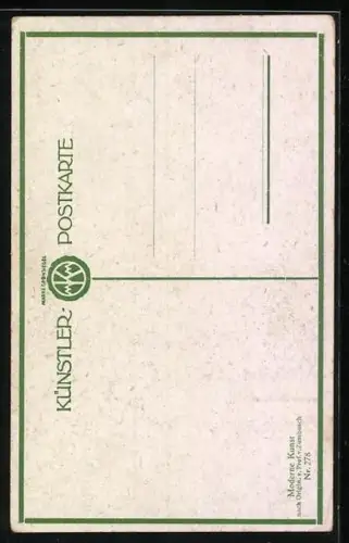 Künstler-AK Ludwig von Zumbusch: Kind mit roter Mütze