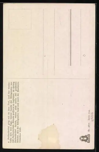 Künstler-AK Otto Kubel: Aschenputtel flieht vom Ball, Brüder Grimm