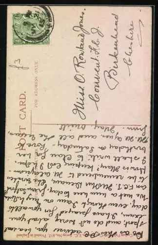 Künstler-AK Court Barber: grazilie Dame mit Hut