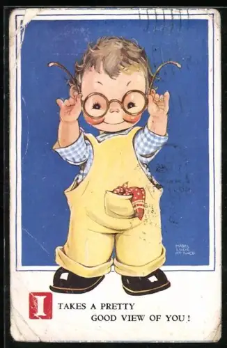 Künstler-AK Mabel Lucie Attwell: Takes A Pretty Good view of You!