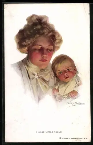 Künstler-AK Philip Boileau: A Good little Rogue