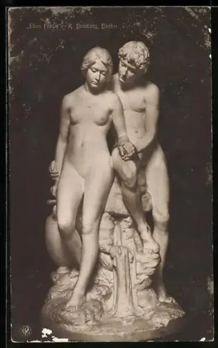AK Skulptur Eine Frage von R. Boeltzig