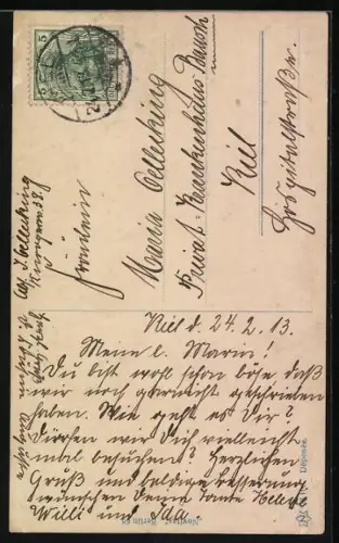 AK Skulptur Eine Frage von R. Boeltzig