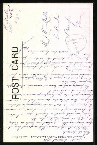 AK Afrikanisches Mädchen trifft Marabu am Wasser