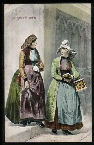 AK Hindekoopen, Niederländerinnen in Tracht