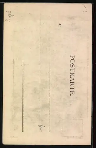 Künstler-AK Hans Zatzka: Besiegt, Amor und Mädchen