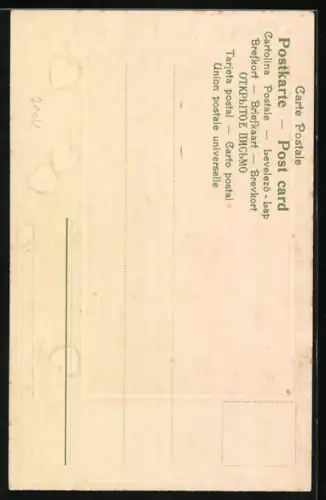 AK Mädchen am Abgrund und schützender Schutzengel