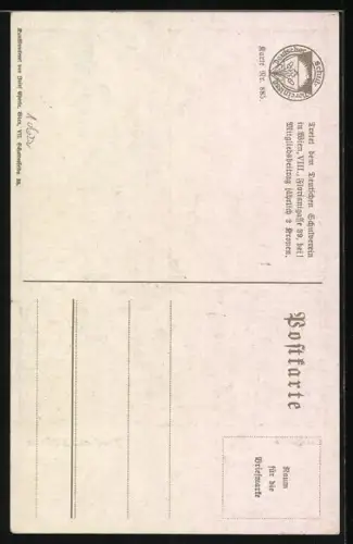 AK Deutscher Schulverein NR 885: Otto Pfeiffer, Fenstergärtlein