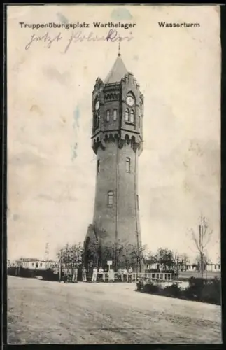 Künstler-AK Erpaco-Kunstverlag Nr. Posen, Truppenübungsplatz, Wasserturm