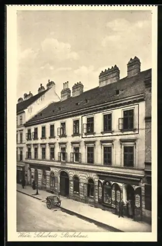 AK Wien, Schuberts Sterbehaus, Kettenbrückengasse 6