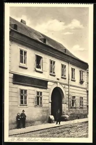 AK Alt-Wien, Schubert-Schule, Säulengasse 3