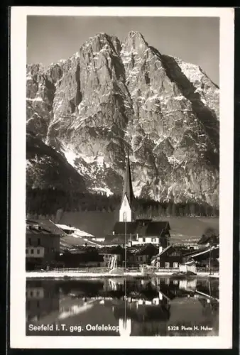AK Seefeld i. T., Teilansicht gegen den Oefelekopf
