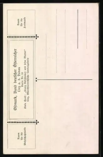 Künstler-AK Alois Greil: Franz Stelzhamer und seine Mutter