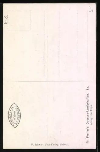 Künstler-AK Odyssee-Landschaften - Abzug von Troja