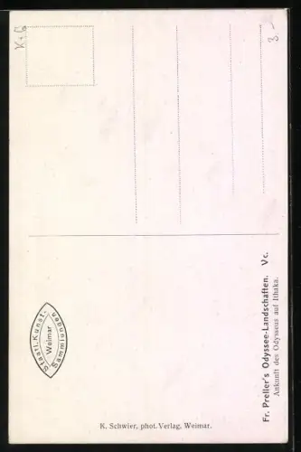 Künstler-AK Odysseus - Ankunft auf Ithaka