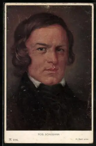 AK Porträt von Rob. Schumann