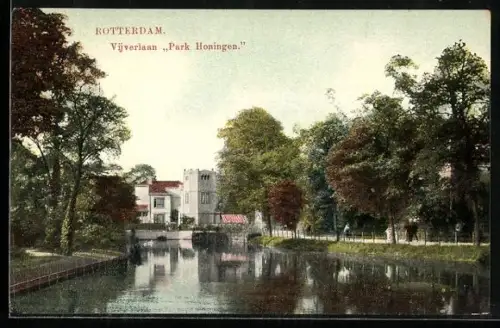 AK Rotterdam, Vijverlaan Park Honingen