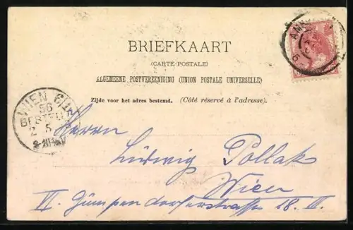 AK Amsterdam, P. H. Kade en Centraal-Station