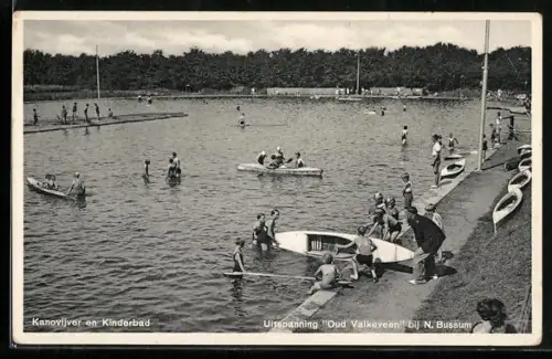AK Bussum, Uitspanning Oud Valkeveen, Kanovijer en Kinderbad