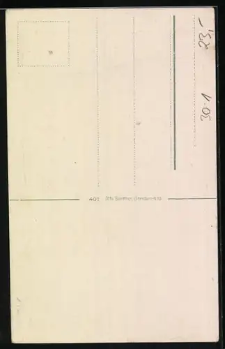 Lithographie Königl. Sächs. Telegraphen-Batl. Nr. 7