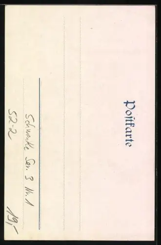 Künstler-AK Thale, Vermenschlichte Berge mit Gasthaus Königsruhe, Berggesichter