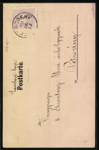 Künstler-AK Ferdinand von Reznicek, G. Hirth`s Verlag, Serie Jugend: Thauwetter, Zweisamkeit im verschneiten Wald