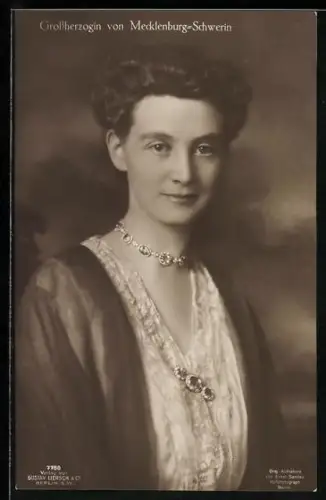 AK Portrait der Grossherzogin von Mecklenburg-Schwerin