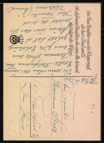 AK Alt-Frankfurt, 2 aus der Klappergass: Ludwig Käss und Frau Rauscher