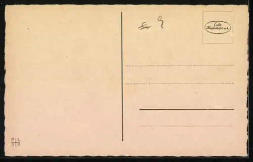 AK Viel Glück im neuen Jahre, Käthe Kruse-Puppen mit Skiern und Schlitten