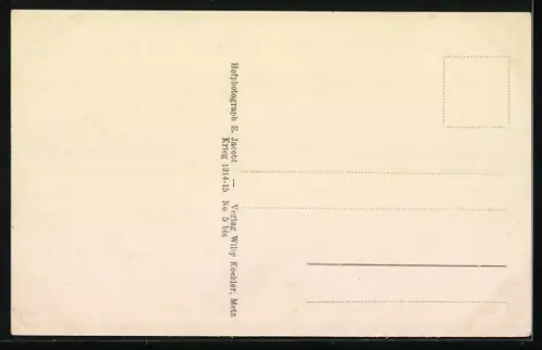 AK Thiaucourt, Bürgermeisterei und Wachtlokal, eine Gruppe Soldaten