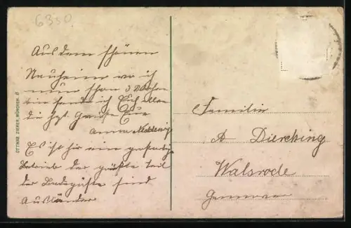 AK Bad Nauheim, Zeppelin der Linie Friedrichshafen-Memel