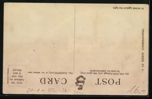 Lithographie Glasgow, University and Kelvin Grove Park, Halt gegen das Licht