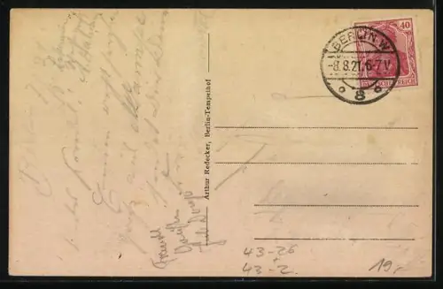 AK Wannsee, Frauen in Badeanzügen im Strandbad