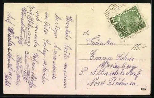 AK Rottenmann, Gasthaus zur Post in der unteren Hauptstrasse