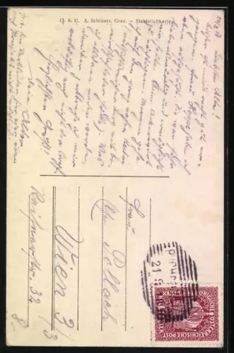 AK Puch bei Weiz, Joh. Gössl`s Gasthaus zum Feldseppel, Ortsansicht