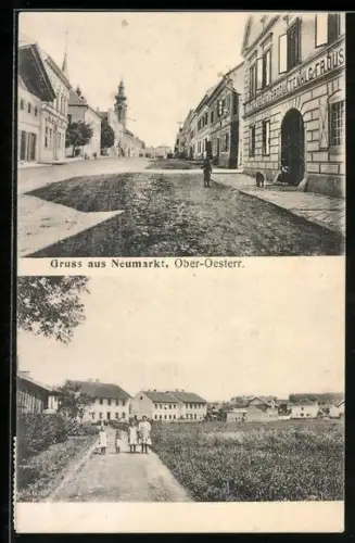 AK Neumarkt /Ober-Oesterr., Ledergerberei mit Strassenpartie