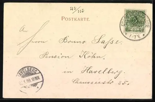 AK Berlin-Grunewald, Scheibenstand der Garde-Schützen mit Soldaten