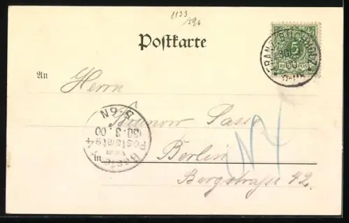 AK Französisch-Buchholz, Kirchplatz, Schloss und Café Paulenz