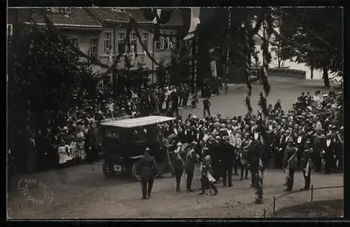 Foto-AK Neuruppin, Besuch des Kronprinzen Wilhelm