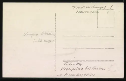 Foto-AK Neuruppin, Besuch des Kronprinzen Wilhelm