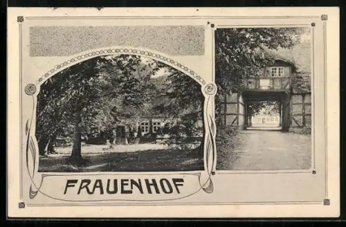 AK Schorrehy, Gut Frauenhof mit Grünanlagen