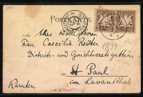 AK Gauting, Forsthaus Kasten, Gartenterrasse