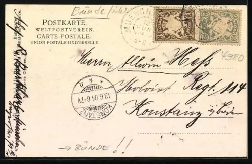 AK Bünde, Tabakfabrik und Versand von Althoff & Reinboldt