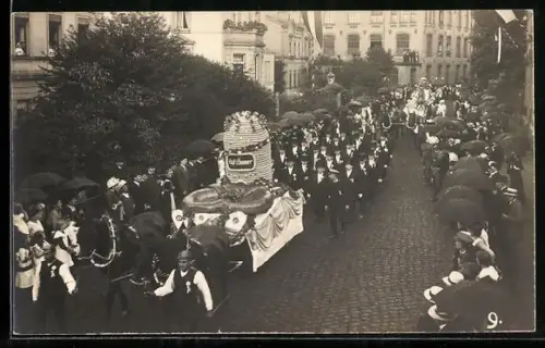 Foto-AK Crimmitschau, Festumzug beim Stadtfest