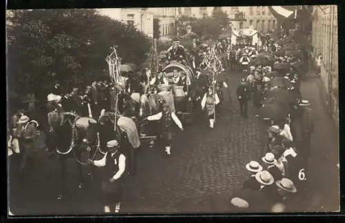 Foto-AK Crimmitschau, Festumzug beim Stadtfest