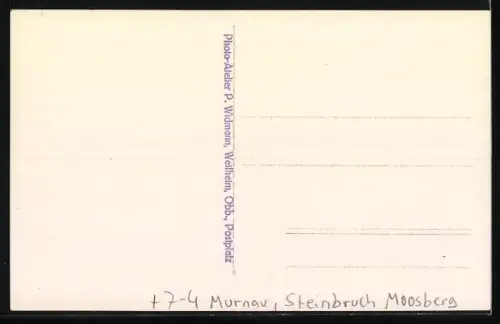 AK Murnau, Steinbruch Moosberg während einer Sprengung