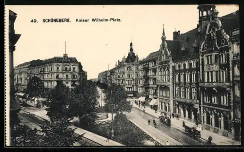 AK Schöneberg, Partie am Kaiser Wilhelm-Platz